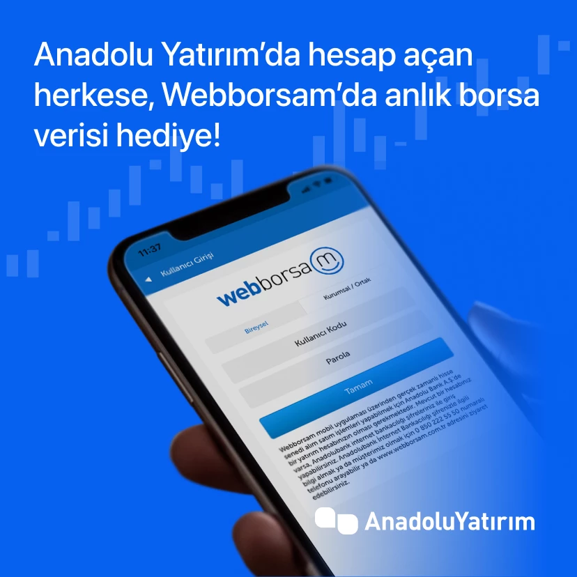 Global  Yatirim'da hesap açan herkese, Global Yatırım'da anlik borsa verisi hediye!